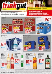 Der aktuelle Trinkgut Prospekt Der aktuelle Trinkgut Prospekt Größter Getränkemarkt in Burgau