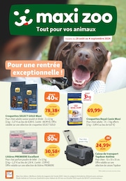 Prospectus Maxi Zoo à Ifs, "Pour une rentrée exceptionnelle !", 13 pages, 28/08/2024 - 04/09/2024