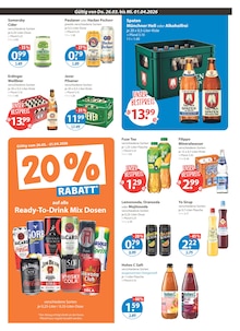 Bier im V-Markt Prospekt "V-Markt einfach besser einkaufen" mit 28 Seiten (München)