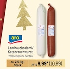 Landrauchsalami oder Katenrauchwurst von aro im aktuellen Metro Prospekt für 10,69 €