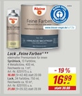 Feine Farben Sprühlack im Angebot bei toom Baumarkt in Kassel Feine Farben Sprühlack Angebote von Alpina bei toom Baumarkt Kassel für 16,99 €