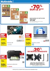 Tv Led Angebote im Prospekt "70 % D’ÉCONOMIES SUR UNE SÉLECTION DE PRODUITS D'HYGIÈNE" von Carrefour auf Seite 59