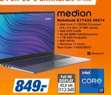 Notebook E17433 45674 Angebote von medion bei expert Gera für 849,00 €