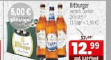 Aktuelle Bitburger Angebote bei Getränke Quelle WVG in Halle (Saale) Aktuelles versch. Sorten Angebot bei Getränke Quelle WVG in Halle (Saale) ab 12,99 €