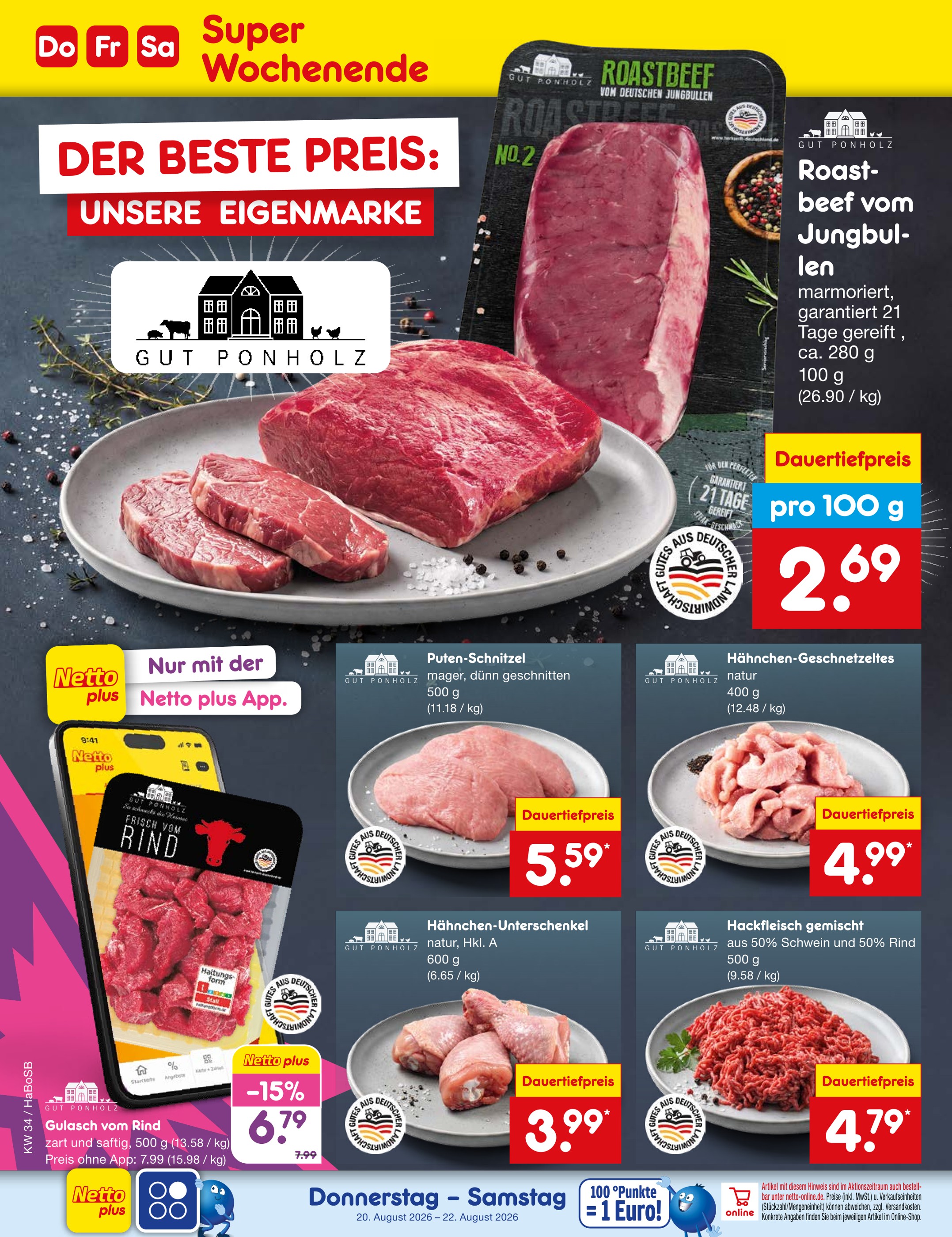 Pute im Netto Marken-Discount Prospekt "Aktuelle Angebote" mit 70 Seiten (Herne)