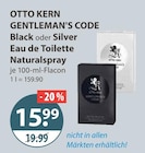 Gentleman's Code Black oder Gentleman's Code Silver von Otto Kern im aktuellen V-Markt Prospekt für 15,99 €
