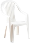 FAUTEUIL HAUT DOSSIER EMPILABLE BLANC dans le catalogue Netto