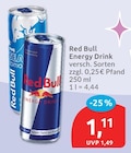 Energy Drink von Red Bull im aktuellen budni Prospekt
