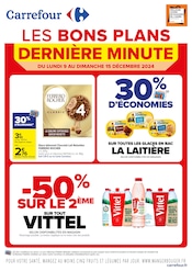 Prospectus Carrefour à Flins-sur-Seine, "LES BONS PLANS DERNIÈRE MINUTE", 2 pages de promos valables du 10/12/2024 au 15/12/2024