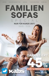 Aktueller Kabs Möbel & Einrichtung Prospekt in Oerel und Umgebung, "Familiensofas Special!" mit 11 Seiten, 06.05.2024 - 12.05.2024