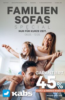 Kabs Buchholz (Nordheide) Prospekt "Familiensofas Special!" mit 11 Seiten