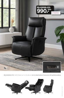 Relaxsessel im aktuellen Kabs Prospekt (Osnabrück) Relaxsessel im Kabs Prospekt "BLACK WEEKS!" mit 51 Seiten (Osnabrück)