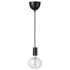 Lampenaufhängung +LED-Leuchtmittel schwarz/ellipsenförmig bunt im Angebot bei IKEA in Erlangen Lampenaufhängung +LED-Leuchtmittel schwarz/ellipsenförmig bunt Angebote von SUNNEBY / MOLNART bei IKEA Erlangen für 24,99 €
