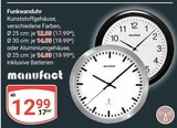 Funkwanduhr im Angebot bei GLOBUS in Halle Funkwanduhr Angebote von manufact bei GLOBUS Halle für 12,99 €