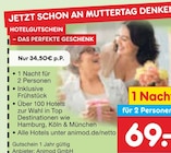 Hotelgutschein Angebote bei Netto Marken-Discount Kiel für 34,50 €