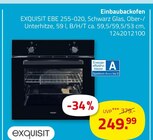 Aktuelles Einbaubackofen EXQUISIT EBE 255-020 Angebot bei ROLLER in Krefeld ab 249,99 €