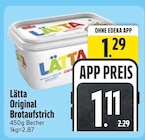 Original Brotaufstrich im EDEKA Prospekt Original Brotaufstrich von Lätta im aktuellen EDEKA Prospekt für 1,11 €