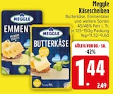 Butterkäse im EDEKA Prospekt Butterkäse von Meggle im aktuellen EDEKA Prospekt für 1,44 €