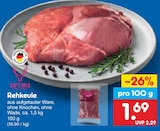 Aktuelle Fleisch Angebote bei Netto Marken-Discount in Hamburg Aktuelles Rehkeule Angebot bei Netto Marken-Discount in Hamburg ab 1,69 €