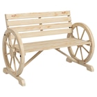 Outsunny Gartenbank natur Holz B/H/L: ca. 56x105,5x79 cm Angebote bei POCO Sindelfingen für 78,99 €