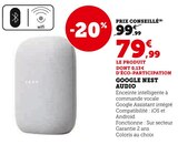 Nest Audio - Google en promo à 79,99 € chez Super U Nest Audio - Google dans le catalogue Super U