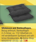 Sitzkissen und Bankauflagen Angebote bei Opti-Megastore Cuxhaven für 7,90 €