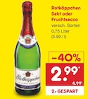 Sekt oder Fruchtsecco im aktuellen Prospekt bei Netto Marken-Discount in Beutenmühle