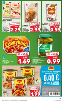 Ravioli im aktuellen Kaufland Prospekt (Duisburg) Ravioli im Kaufland Prospekt "Aktuelle Angebote" mit 54 Seiten (Duisburg)