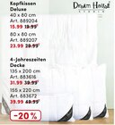 Kopfkissen Deluxe oder 4-Jahreszeiten Decke im Angebot bei AWG in Göppingen Kopfkissen Deluxe oder 4-Jahreszeiten Decke Angebote von Dream House Studio bei AWG Göppingen für 19,99 €