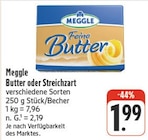 Butter Angebote von Meggle bei nah und gut Würzburg für 1,99 €