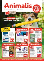 Promos Croquettes Chien dans le catalogue "Les promos aussi font leur rentrée" de Animalis Croquettes Chien en promo dans le catalogue Animalis à la page 1