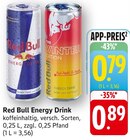 Energy Drink - Red Bull en promo chez E center Strasbourg à 0,79 €
