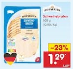 Schweinebraten im Angebot bei Netto Marken-Discount in Neuwied Schweinebraten Angebote von Hofmaier bei Netto Marken-Discount Neuwied für 1,29 €