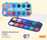 Palette de peinture à l'eau - Kids Creative en promo chez Action Versailles à 0,72 €