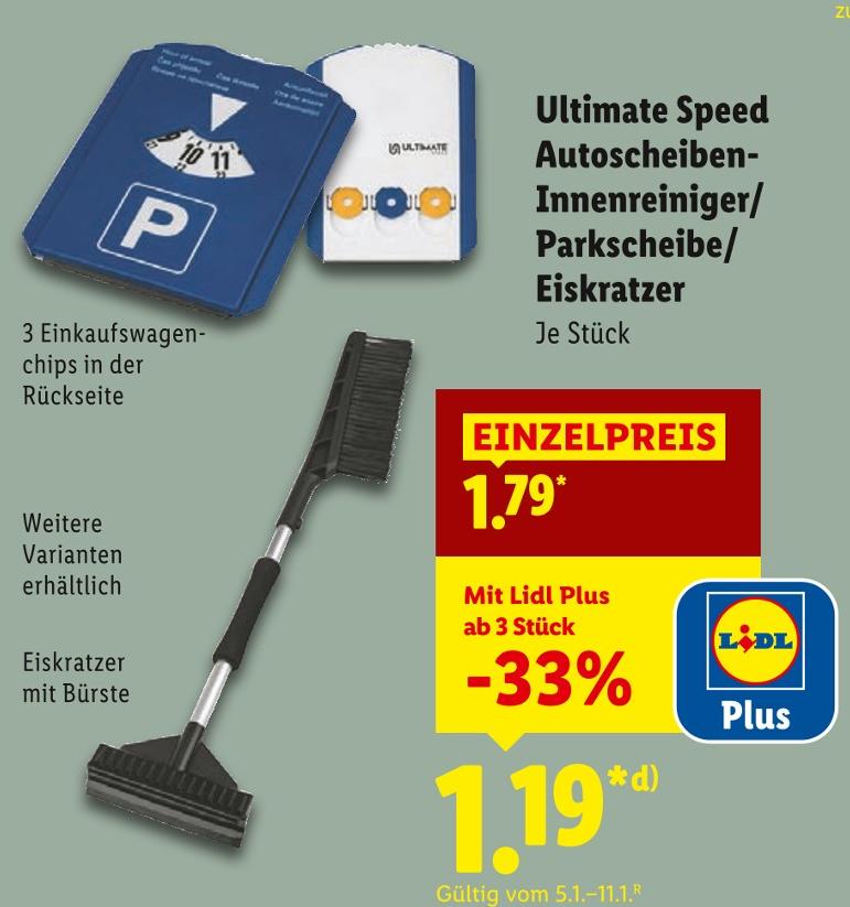 Autoscheiben-Innenreiniger/Parkscheibe/Eiskratzer