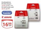 PG 545 schwarz im Angebot bei GLOBUS in Saarbrücken PG 545 schwarz Angebote von Canon bei GLOBUS Saarbrücken für 16,99 €