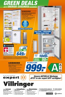 Kühlschrank im expert Prospekt "Top Angebote" mit 12 Seiten (Lörrach)