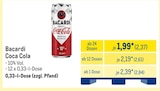 Coca Cola im Angebot bei METRO in Mühlhausen Coca Cola Angebote von Bacardi bei METRO Mühlhausen für 2,37 €