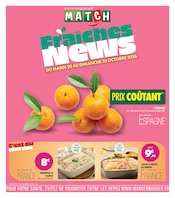 Prospectus Supermarchés Match à Tourcoing, "Fraîches News", 4 pages de promos valables du 20/10/2026 au 25/10/2026