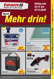 toom Baumarkt Prospekt "Respekt, wer's selber macht.", 4 Seiten, 02.11.2026 - 02.11.2026 Aktueller toom Baumarkt Prospekt, "Respekt, wer's selber macht.", mit Angeboten der Woche, gültig von 02.11.2026 bis 02.11.2026