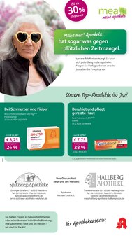 mea - meine apotheke Prospekt Unsere Juli-Angebote mit 4 Seiten