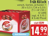 EDEKA Eschweiler - Früh Kölsch Angebot im Prospekt Früh Kölsch bei EDEKA im Eschweiler Prospekt für 14,99 €