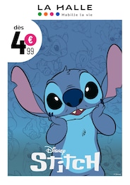 Prospectus La Halle à Montauban, "Disney Stitch", 1 page, 29/07/2026 - 04/08/2026