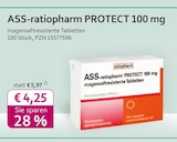 ass - ratiopharm 100mg bei mea - meine apotheke im Prospekt "" für 4,25 €