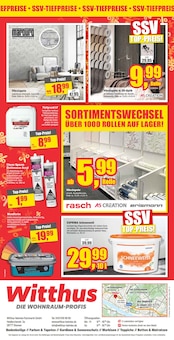 Wandfarbe im Witthus Heimtex-Fachmarkt GmbH Prospekt "ENDSPURT! SSV RÄUMUNG" mit 10 Seiten (Oldenburg)