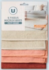 Tissus microfibres multi-usages - U en promo chez Hyper U Saint-Maur-des-Fossés à 3,19 €