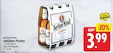 Jubiläums-Pilsener von Berliner Kindl für 3,99 € bei EDEKA im Angebot Jubiläums-Pilsener von Berliner Kindl im aktuellen EDEKA Prospekt