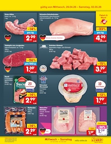 Fleisch im Netto Marken-Discount Prospekt "Aktuelle Angebote" mit 61 Seiten (Gelsenkirchen)