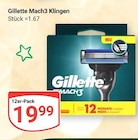 Mach3 Klingen Angebote von Gillette bei GLOBUS Rüsselsheim für 19,99 €