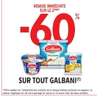 Intermarché La Gorgue - Promo -60% de remise immédiate sur le 2ème sur tout Galbani Promo -60% de remise immédiate sur le 2ème sur tout Galbani à dans le catalogue Intermarché à La Gorgue
